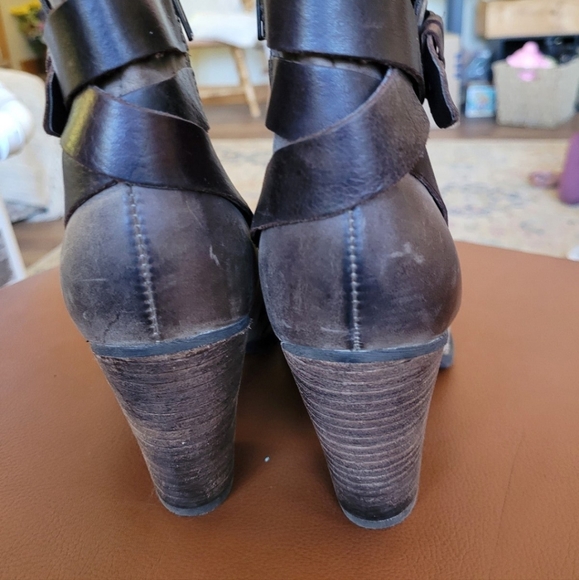 ALDO Taupe Brown strappy booties Womens size 39 or 8.5 - Picture 10 of 12